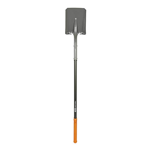 Fiskars 397910-1001 PRO Shovel, Transfer, 58 Inch, Silver