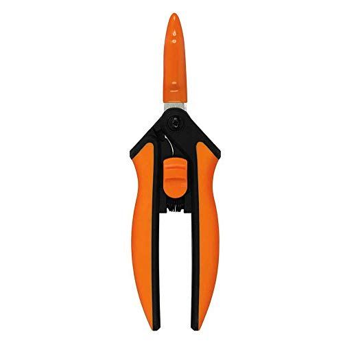Fiskars Pruning Snip, Non-Coated Blades, Orange/Black