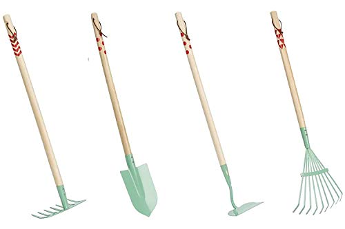 Beetle & Bee Kids Garden Tall Tool Set-Real Gardening Tools for Small...