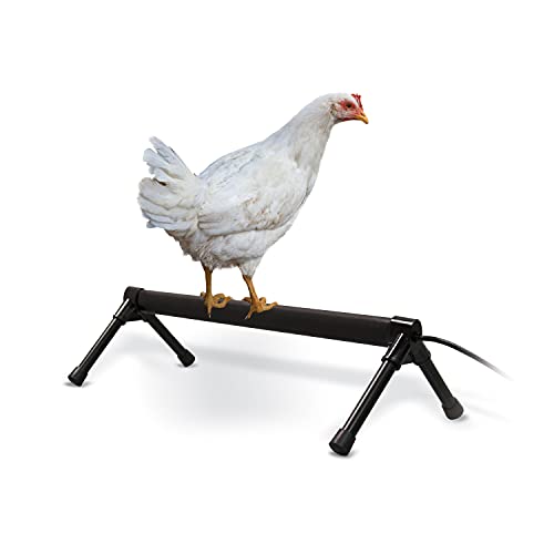 K&H PET PRODUCTS 100539710 Thermo-Chicken Heated Perch, 26 Inches, Black