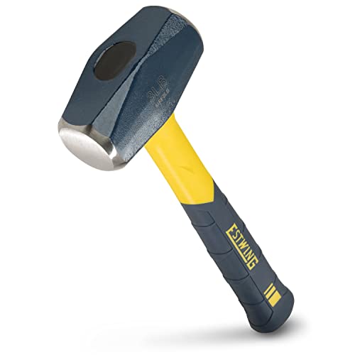 ESTWING Sure Strike Drilling/Crack Hammer - 3-Pound Sledge with Fiberglass...