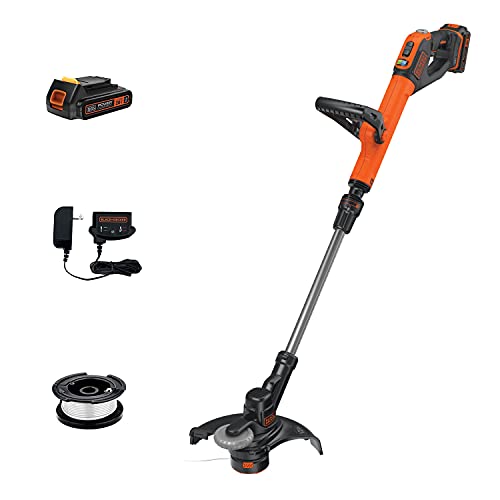 BLACK+DECKER 20V MAX String Trimmer and Edger, Cordless, 12 Inch, 2-Speed...