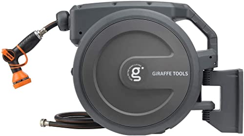 Giraffe Tools AW405/8 Retractable Hose Reel 5/8' x 90 ft Wall Mounted...