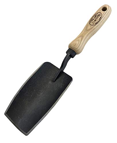 Dewit Square-Head Trowel, Garden Tool for Roots and Planting, Natural