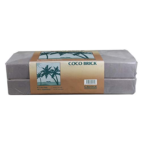 CANNA Coco Brick 40l Expandable Natural Plant Medium Soil Substrate, 40...