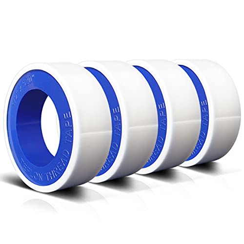 VOTMELL 4 Rolls 1/2 Inch(W) X 520 Inches(L) Teflon Tape,for Plumbers...