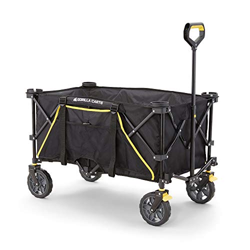 Gorilla Carts 7 Cubic Feet Foldable Collapsible Durable All Terrain Utility...