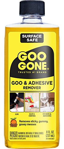 Goo Gone Adhesive Remover - 8 Ounce - Surface Safe Adhesive Remover Safely...