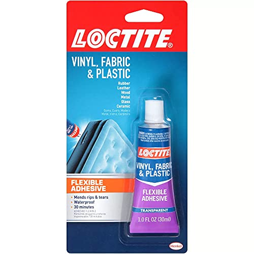 Loctite Vinyl Fabric & Plastic Repair Flexible Adhesive 1 oz, 1 Squeeze...