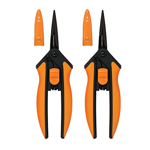 Fiskars 399241-1002 Micro-Sfat Tăiere Snips, Lame Non-Stick, 2 Conta,...