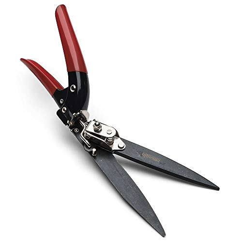 Kings County Tools Grass Trimming Shears | 5-1/4” Steel Blades | Rotating...