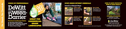 Dewitt 4.1-Ounce 20-Year Weed-Barrier Fabric, 5 x 250-Feet