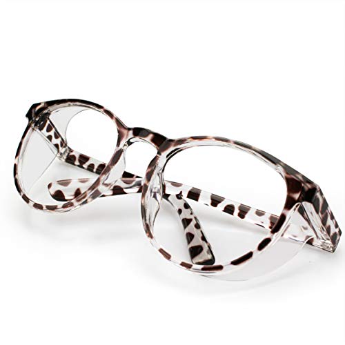 LeonDesigns Stylish Round Safety Glasses Anti-Fog Women | Fashion Eye...