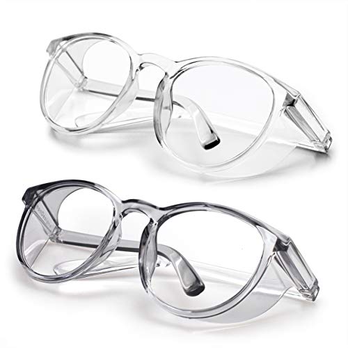 LeonDesigns Anti Fog Safety Glasses Blue Light UV Blocking Goggles for...