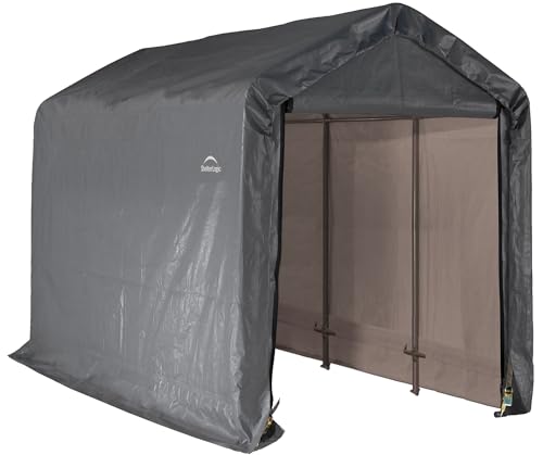 ShelterLogic 6' x 12' Shed-in-a-Box All Season Steel Metal Frame Peak Roof...