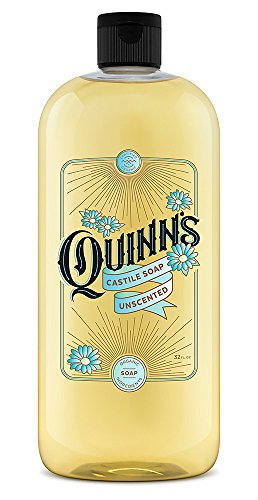 Quinn’s Pure Castile Organic Liquid Soap, 32 ounce (Unscented)