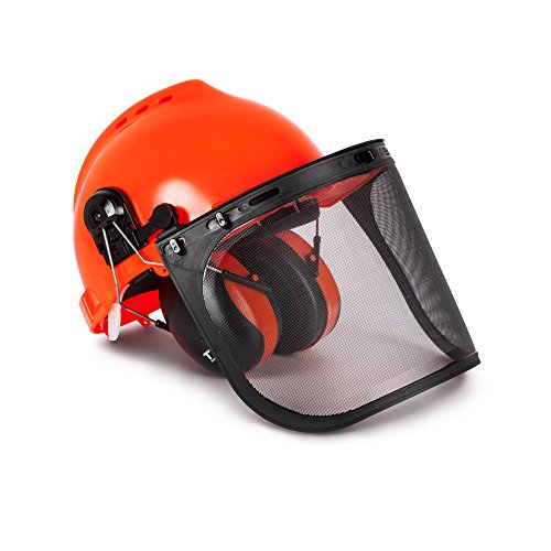 TR Industrial Forestry Safety Helmet and Hearing Protection System (Orange)