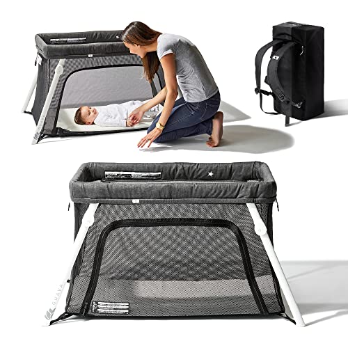 Guava Family Lotus Travel Crib | Certified Baby Safe Portable Crib with...