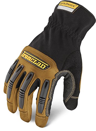 Ironclad mens Work Glove RANCHWORX , Brown/Black, Small Pack of 1 US