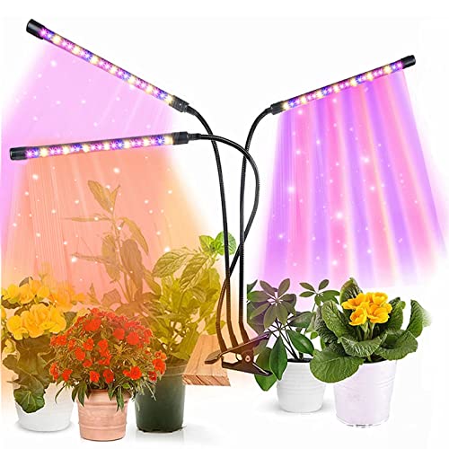 Plant Grow Light, Full Spectrum Clip-on Plant Lamp with White Red Blue...