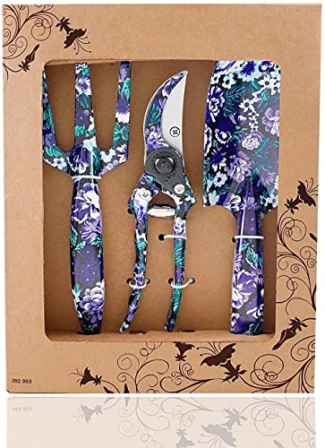 FLORA GUARD 3 Piece Aluminum Garden Tool Set - Trowel, Cultivator, Pruning...
