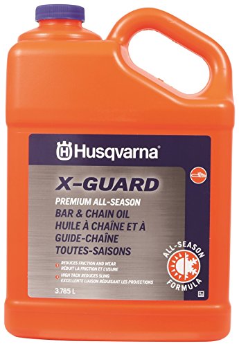 Husqvarna X-Guard Premium All Season Bar & Chain Oil, 1 Gallon, grey...