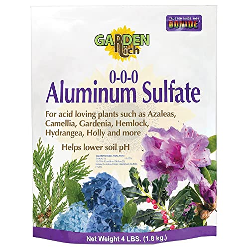 Bonide Garden Rich Aluminum Sulfate, 4 lbs. Ready-to-Use, Lowers pH in Home...