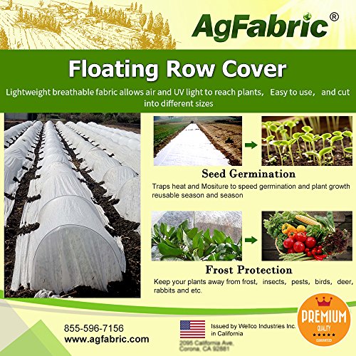 Agfabric Plant Covers Freeze Protection Floating Row Covers 2.0oz 10x30ft...