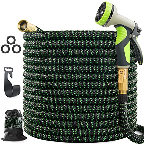 Gpeng Sunhoo 50ft Expandable Garden Hose Upgraded Water Collapsible Hose