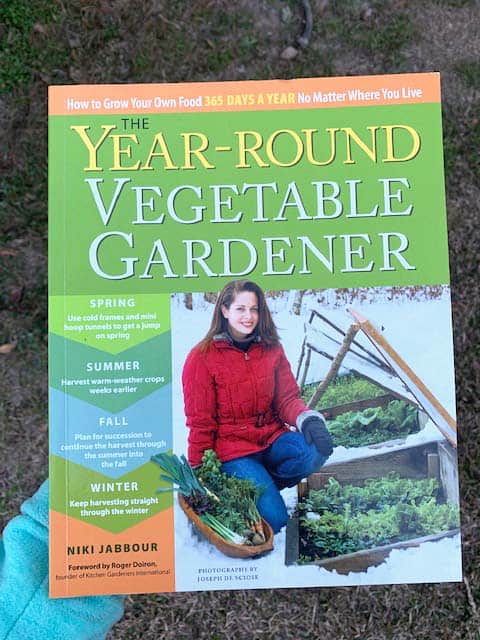 The book The Year Round Vegetable Gardener by Niki Jabbour