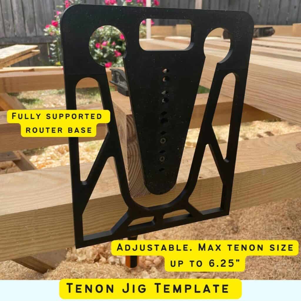 a dovetail router tenon template