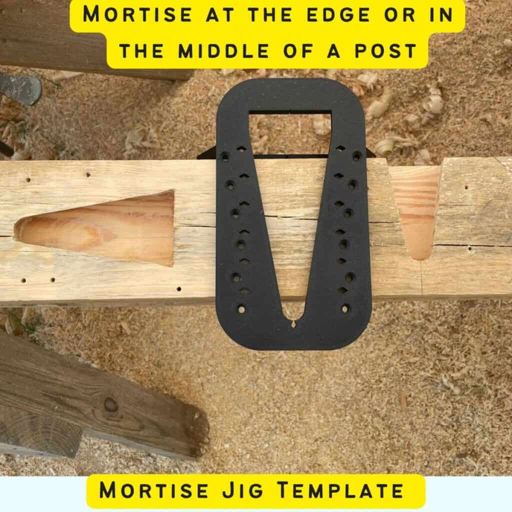 a dovetail router mortise template