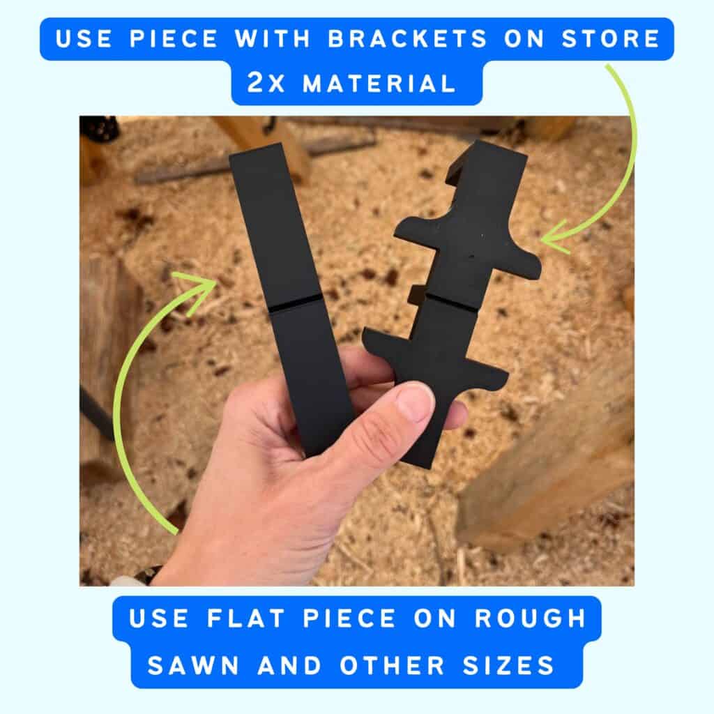 an image showing two index pieces for a tenon router jig